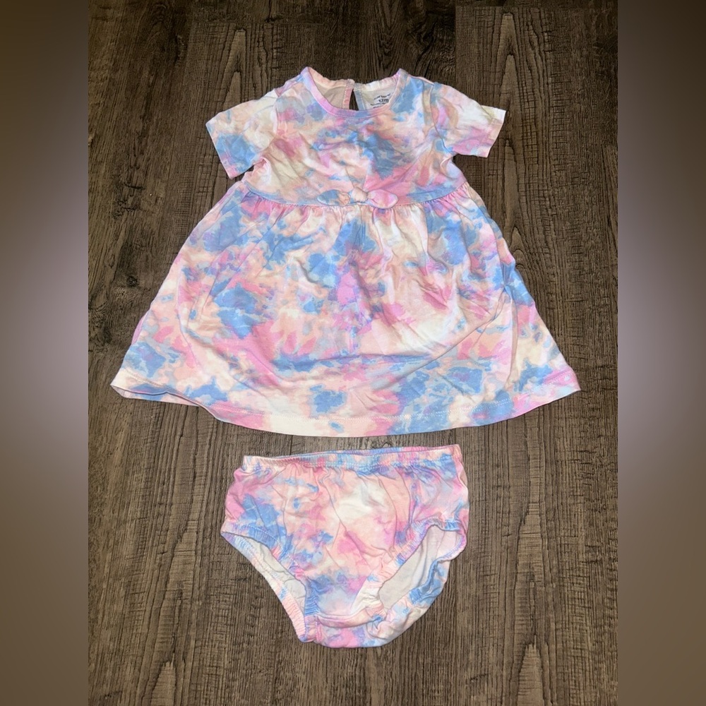 Carter's Pastel Tie-Dye Baby Outfit